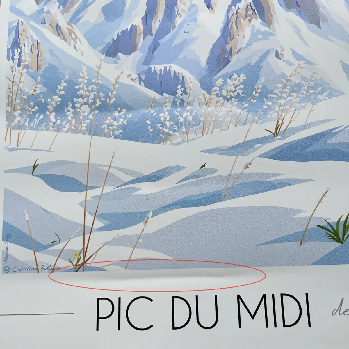 Affiche Pic du Midi de Bigorre Hiver | Imparfaite 50x70 cm
