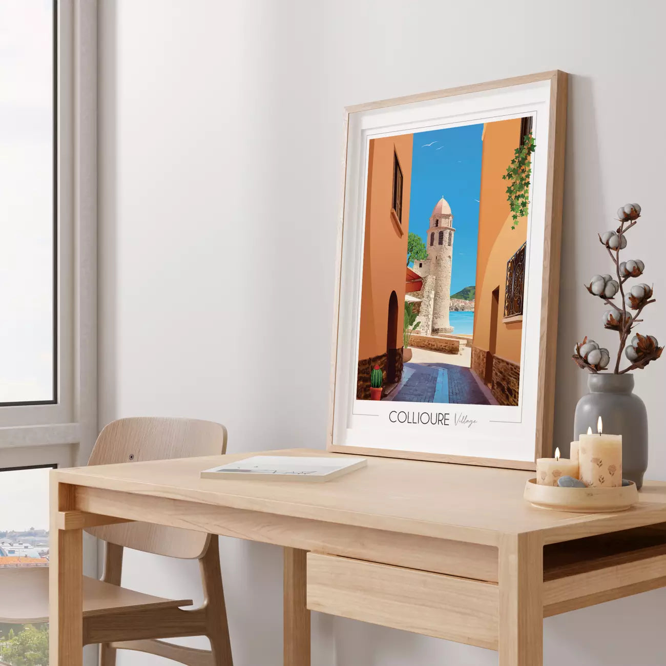 Affiche Collioure Clocher