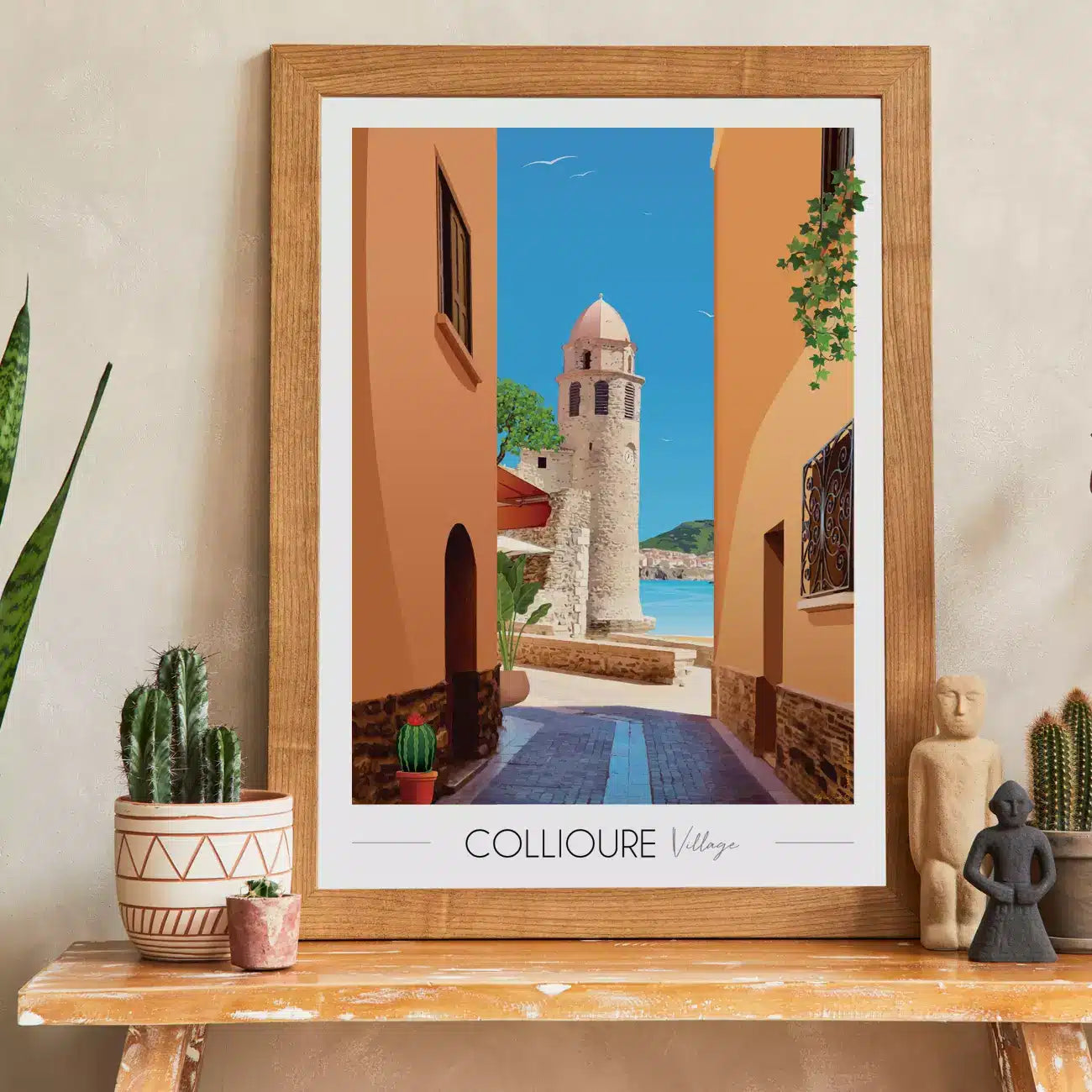 Affiche Collioure Clocher