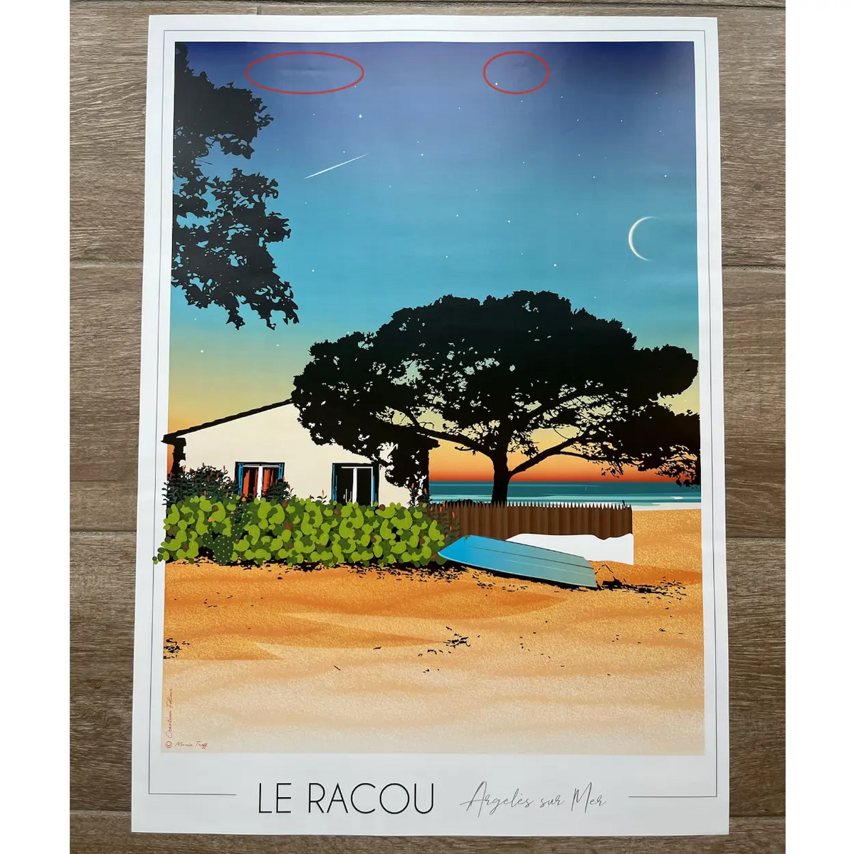 Affiche Le Racou - Argelès sur Mer | Imparfaite 50x70 cm