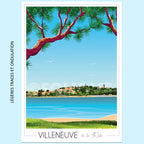 Affiche Villeneuve-de-la-Raho | Imparfaite 50x70 cm