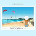 Affiche Saint Cyprien Plage | Imparfaite 50x70 cm