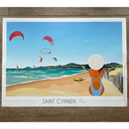 Affiche Saint Cyprien Plage | Imparfaite 50x70 cm