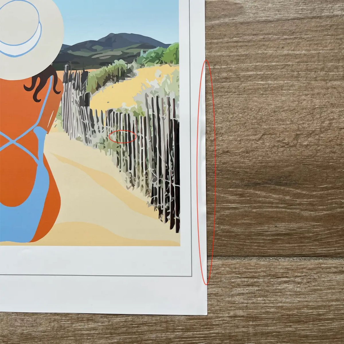 Affiche Saint Cyprien Plage | Imparfaite 50x70 cm