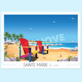 Affiche Sainte-Marie La Mer plage