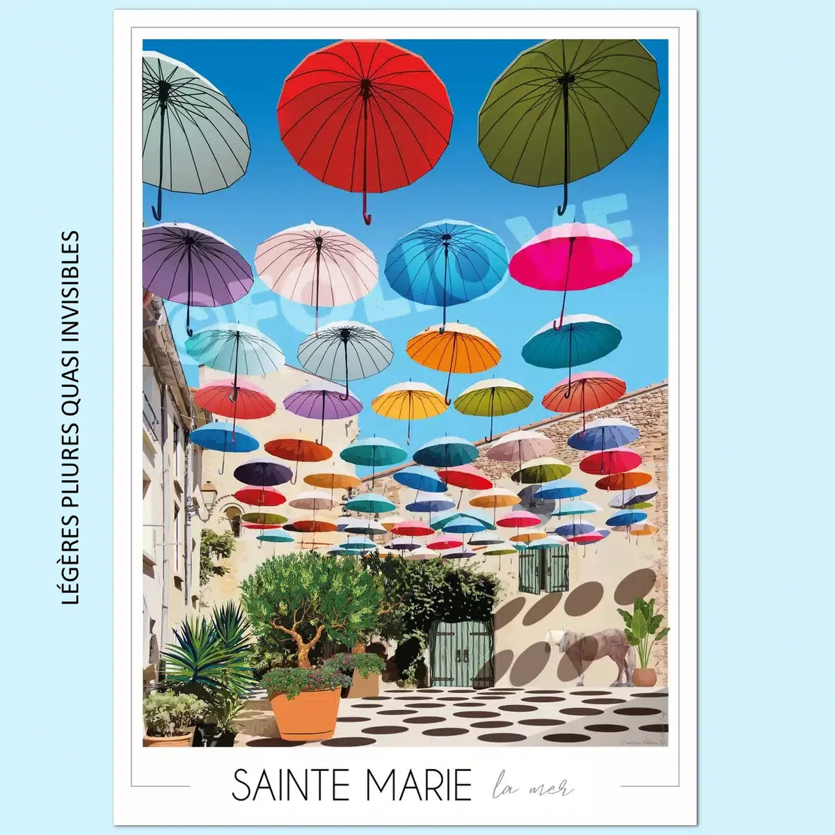 Affiche Sainte-Marie-La-Mer (édition imparfaite 50x70 cm)
