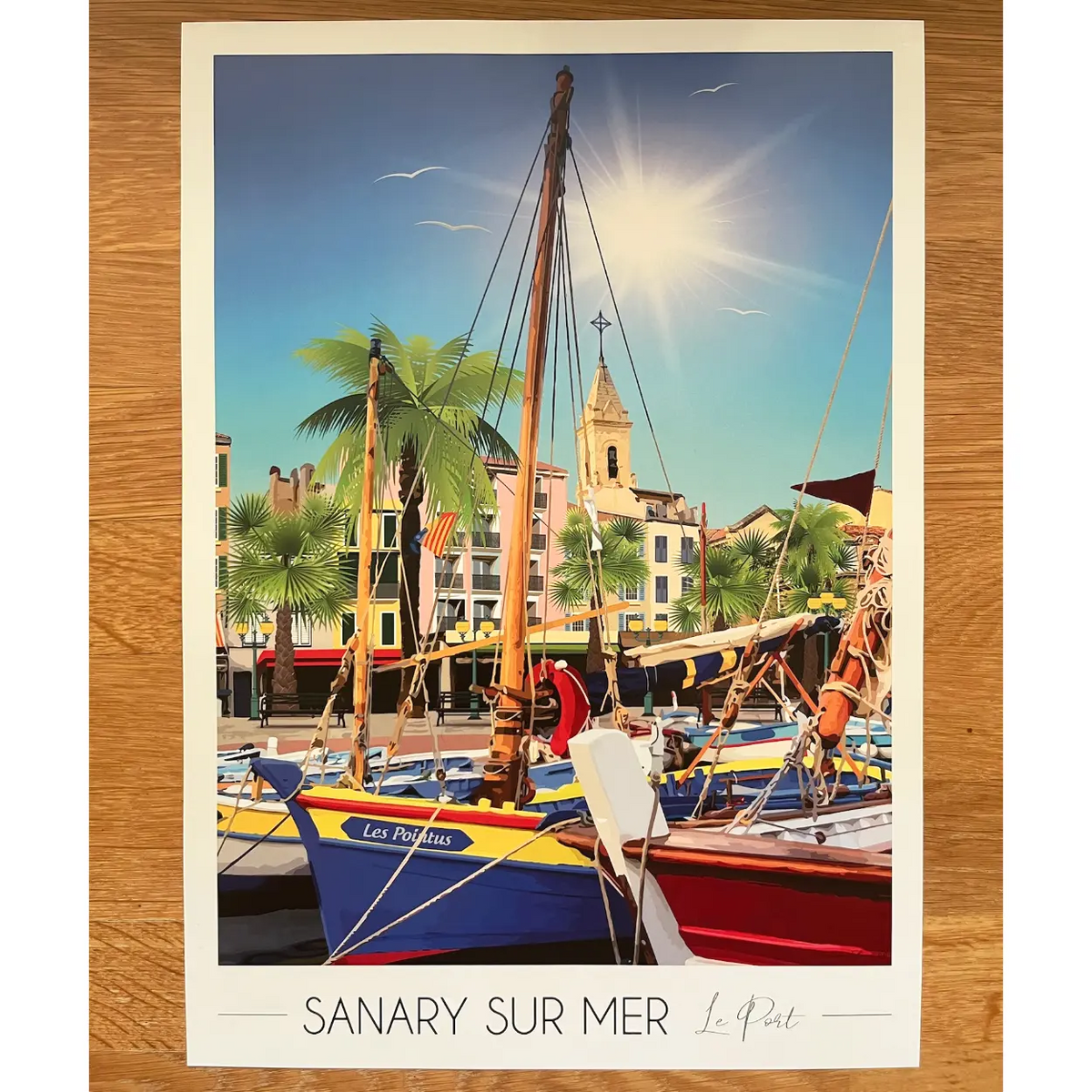 Affiche Sanary-sur-Mer | Imparfaite 30x42 cm