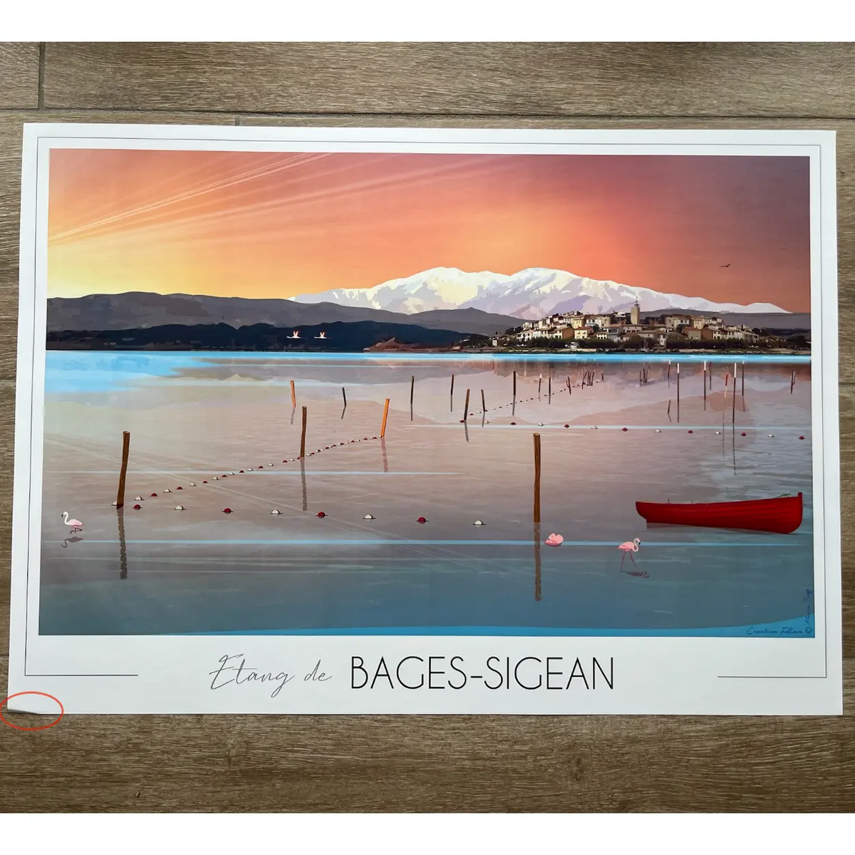 Affiche Étang de Bages Sigean | Imparfaite 50x70 cm