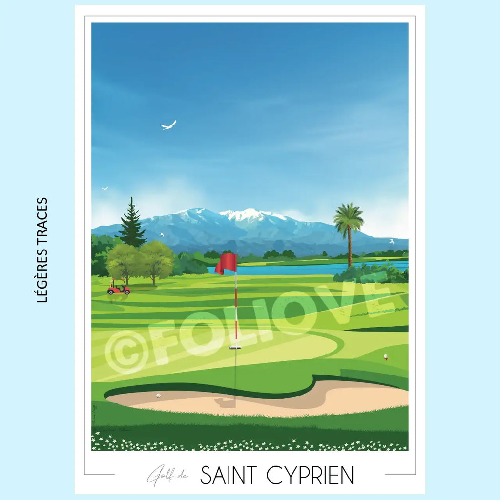 Affiche Golf de Saint-Cyprien | Imparfaite 50x70 cm