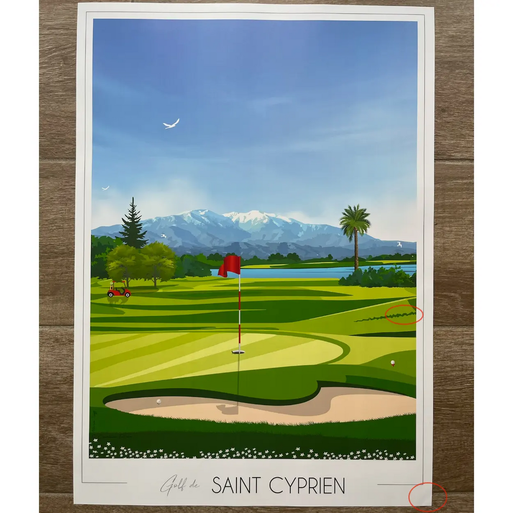 Affiche Golf de Saint-Cyprien | Imparfaite 50x70 cm