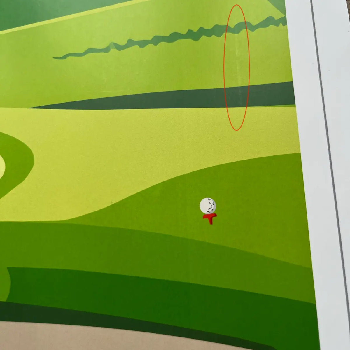 Affiche Golf de Saint-Cyprien | Imparfaite 50x70 cm