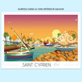 Affiche Saint-Cyprien port | Imparfaite 50x70 cm