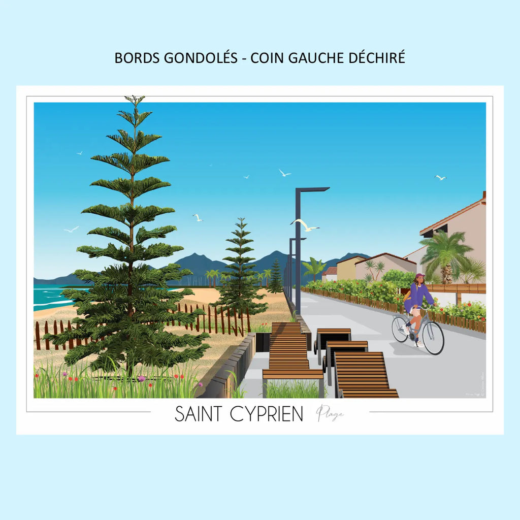 Affiche Saint-Cyprien Maillol | Imparfaite 50x70 cm