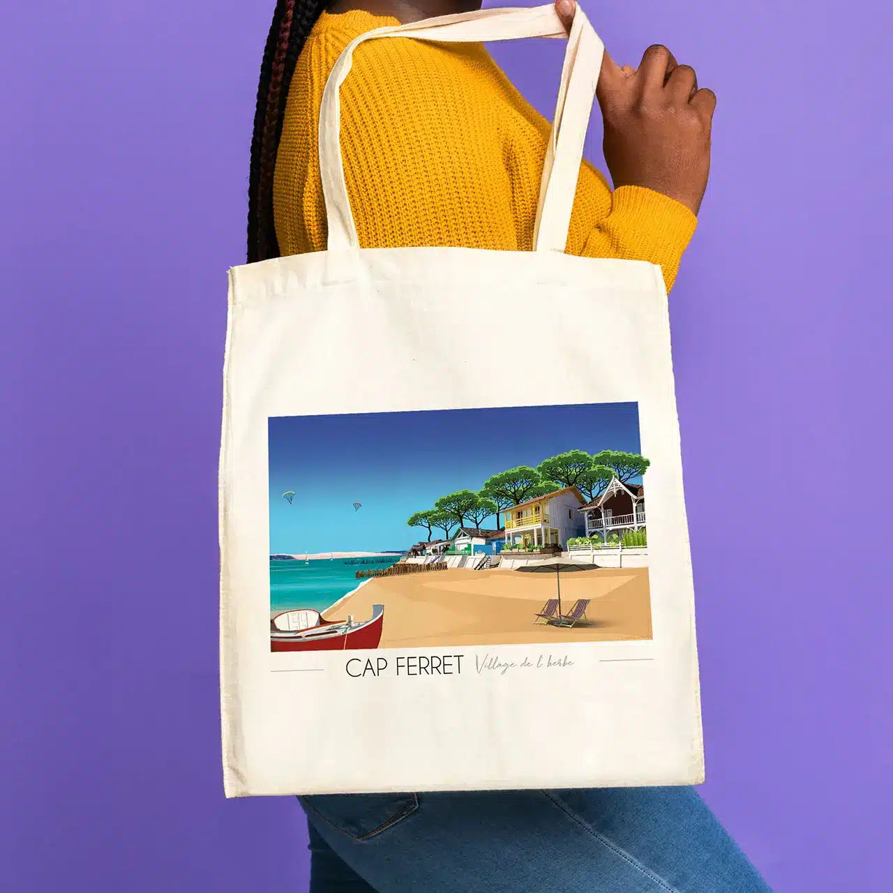 Tote Bag Cap Ferret Village de l’Herbe