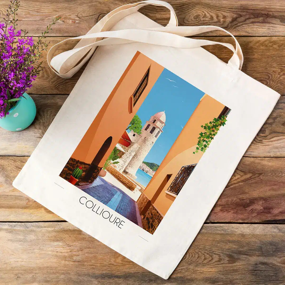 Tote Bag Collioure Clocher