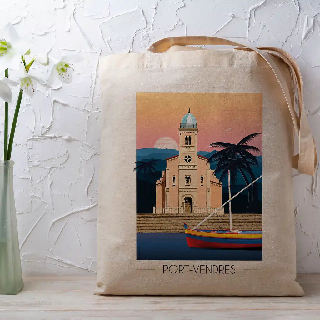 Tote Bag Port Vendres Église
