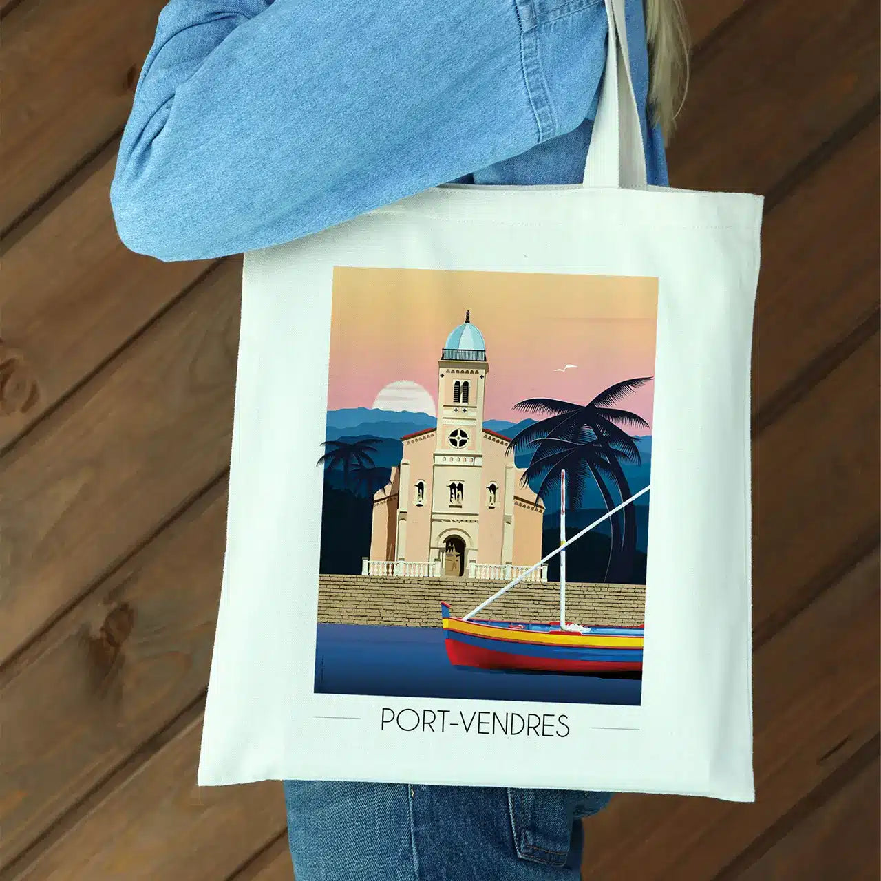 Tote Bag Port Vendres Église