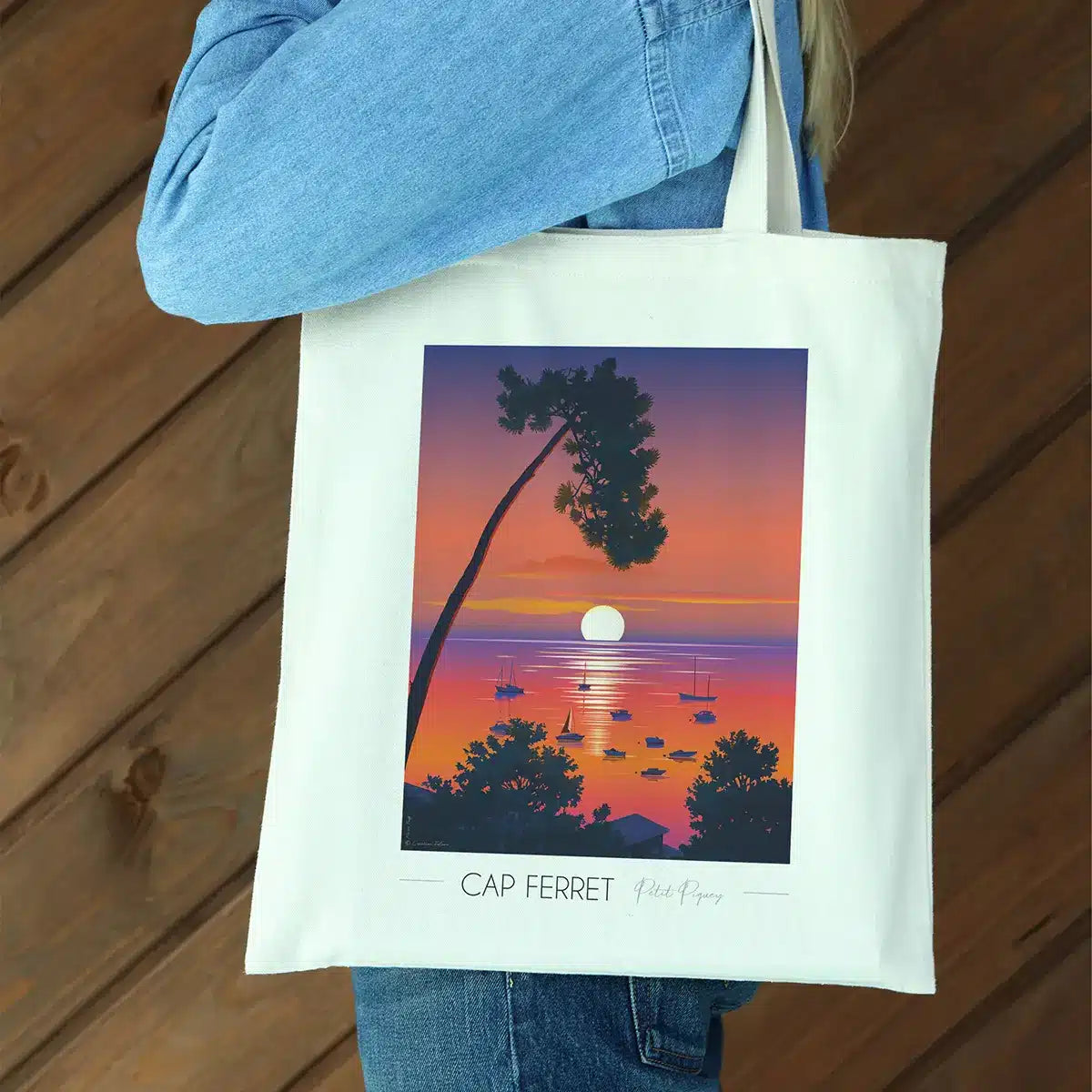 Tote Bag Cap Ferret Petit Piquey