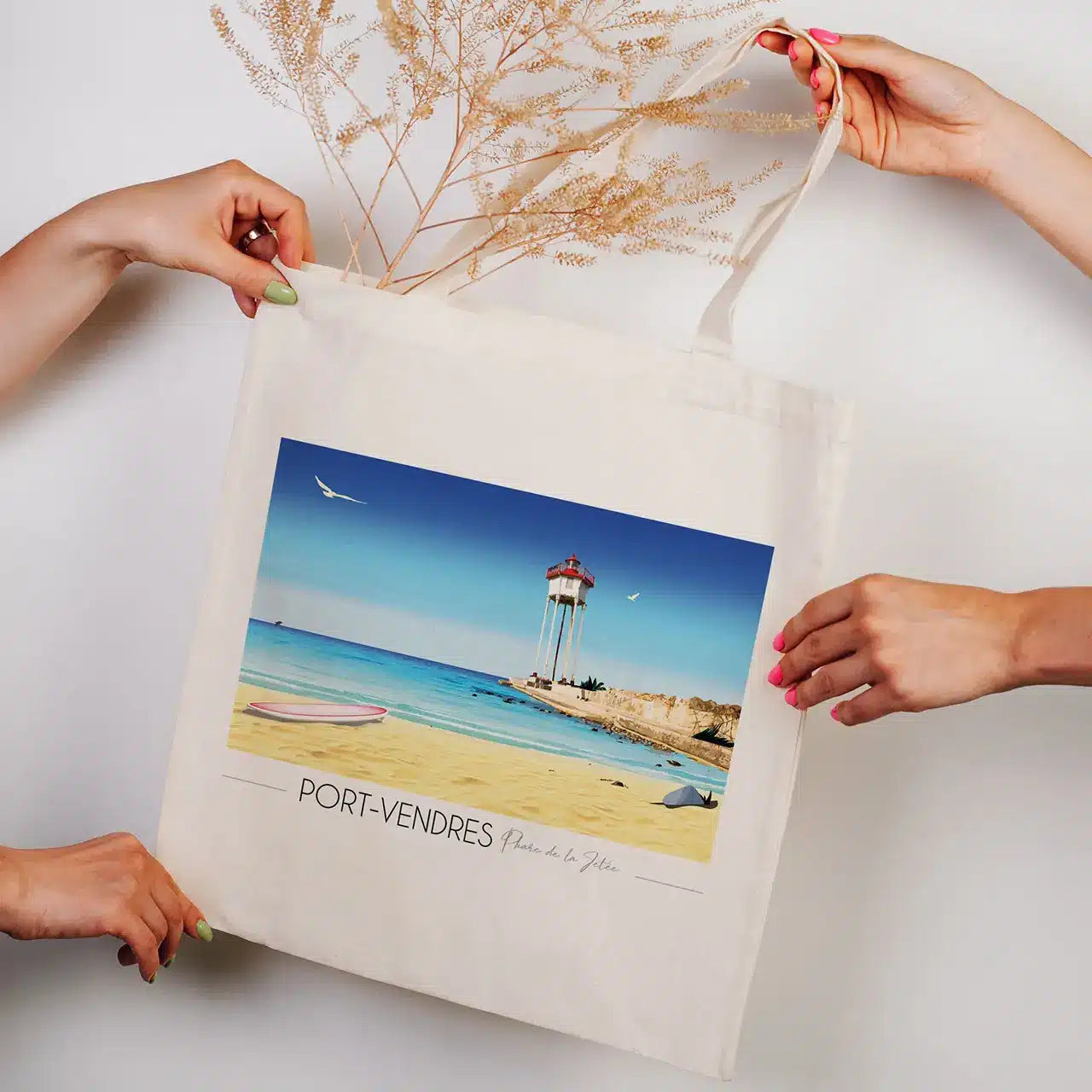 Tote Bag Port Vendres Phare de la jetée