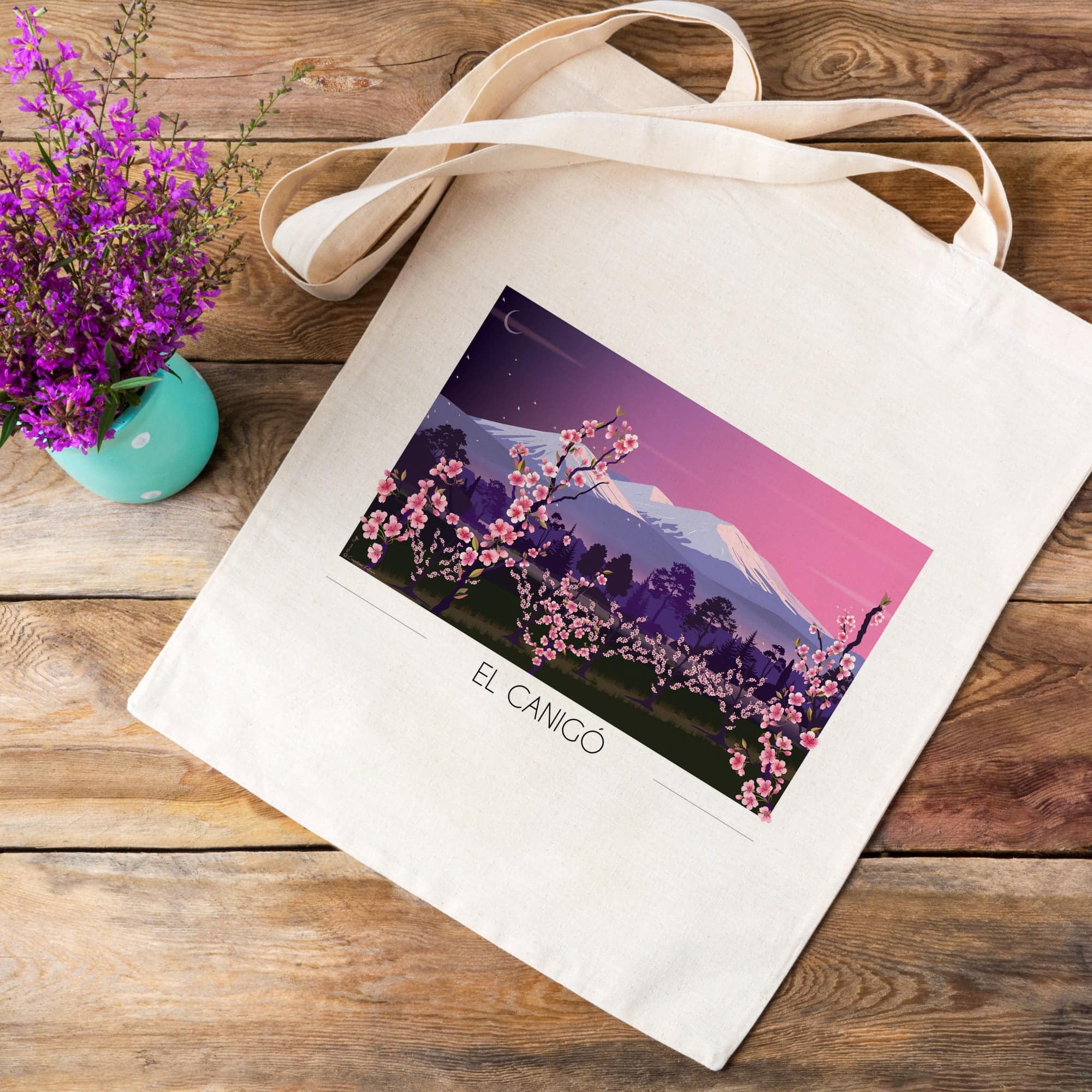 Tote Bag Canigou pêchers