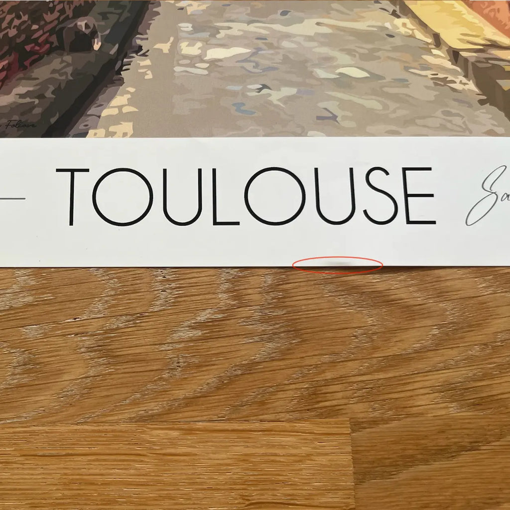 Affiche de Toulouse | Imparfaite 30x42 cm
