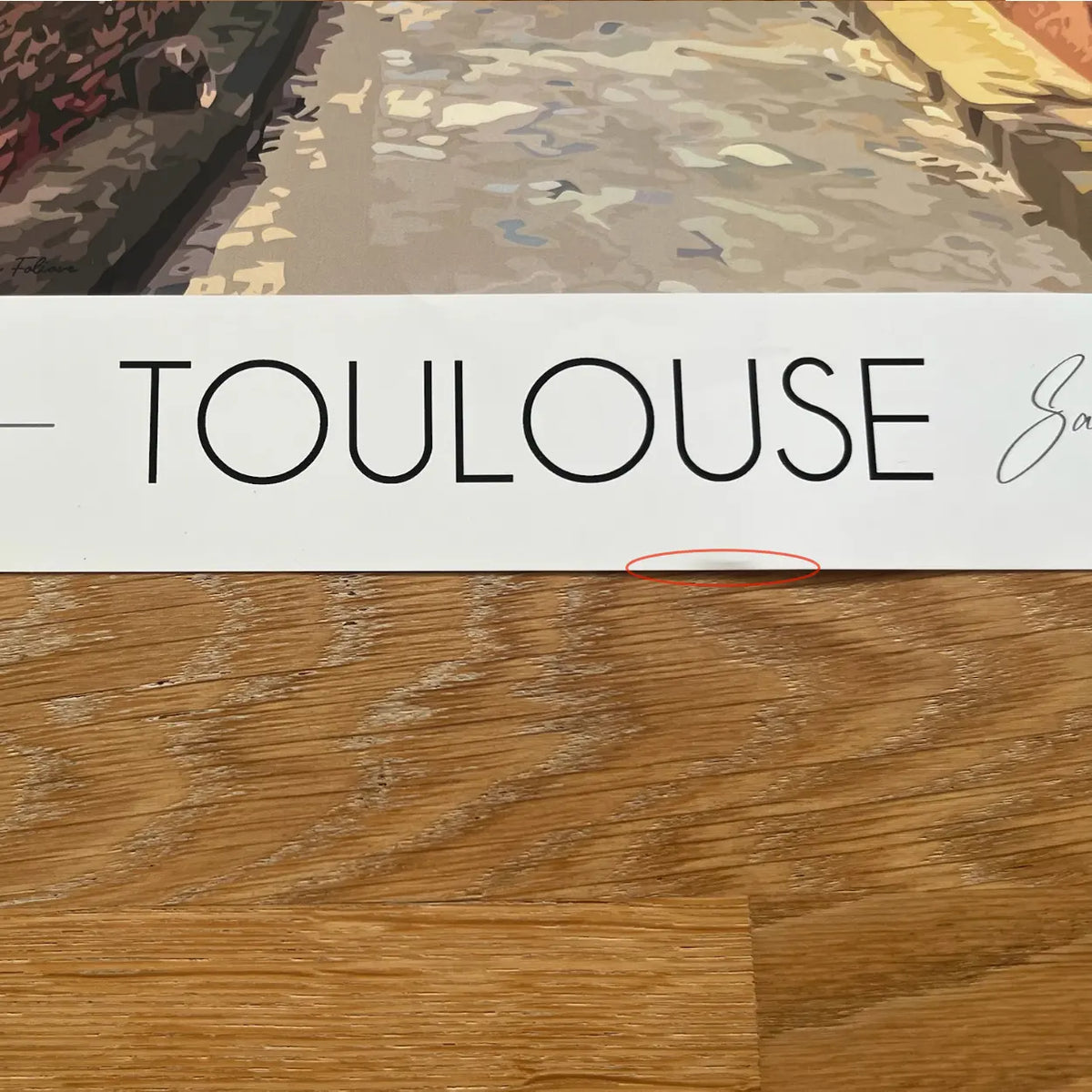 Affiche de Toulouse | Imparfaite 30x42 cm