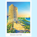 Affiche Argelès sur mer - Tour de la Massane