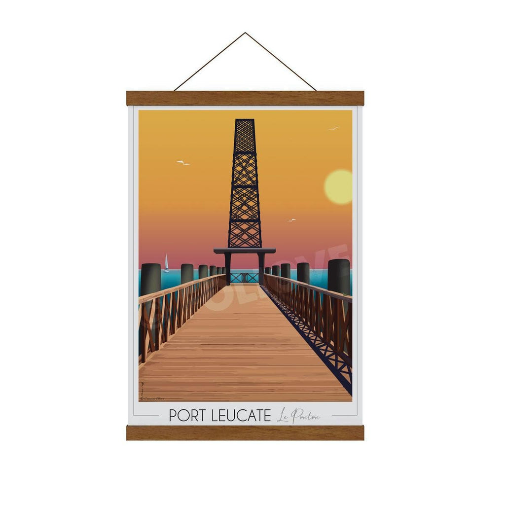 Affiche Port Leucate Ponton