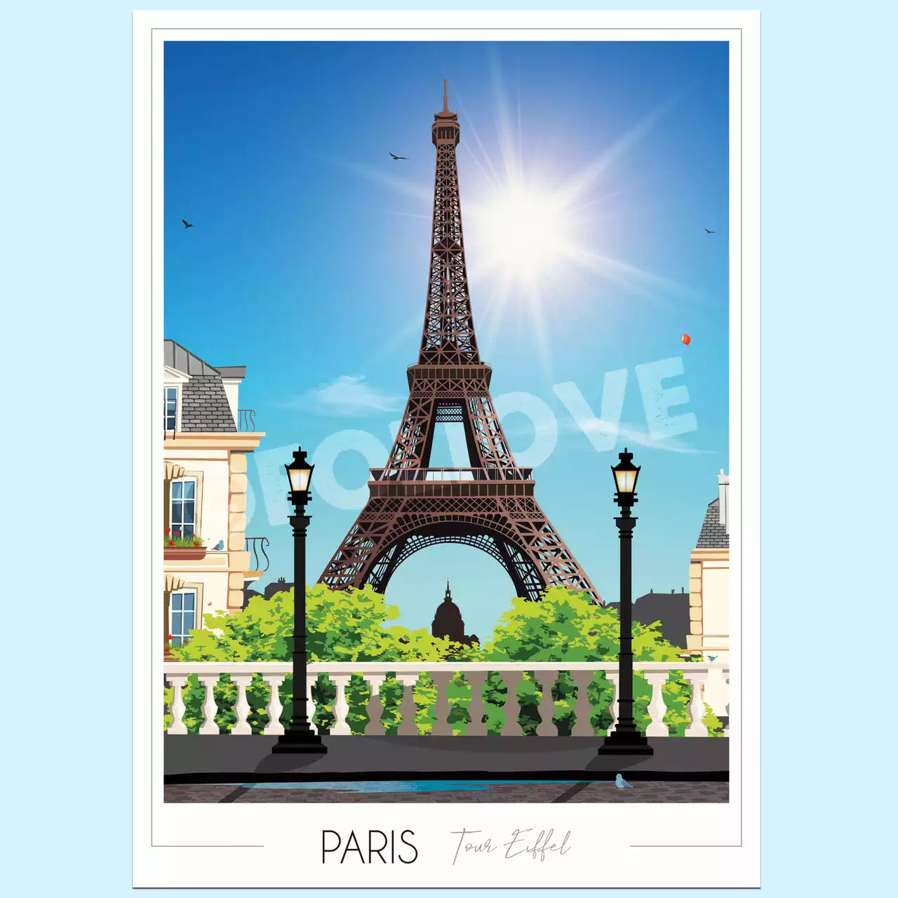 Affiche Paris Tour Eiffel