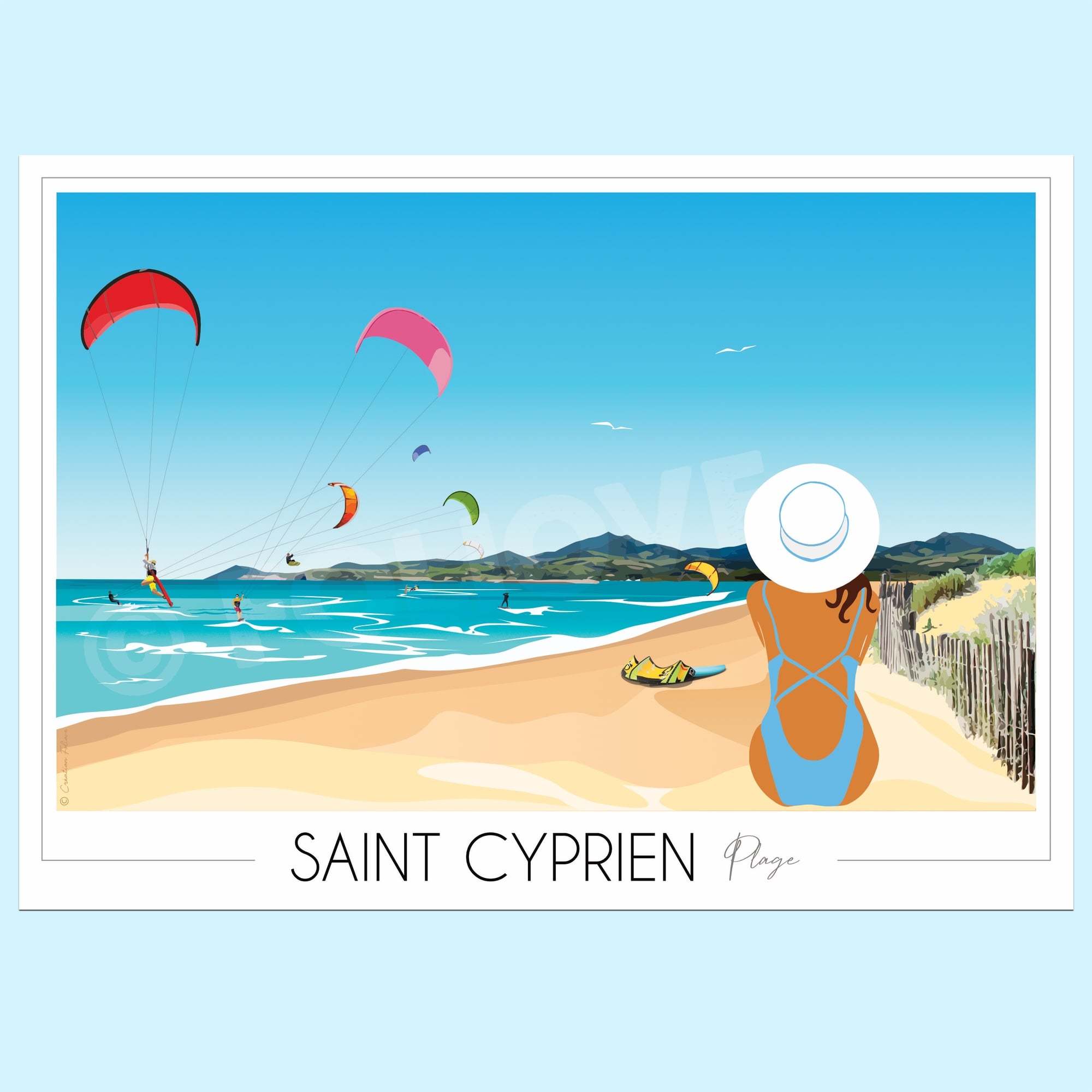 Affiche Saint Cyprien Plage