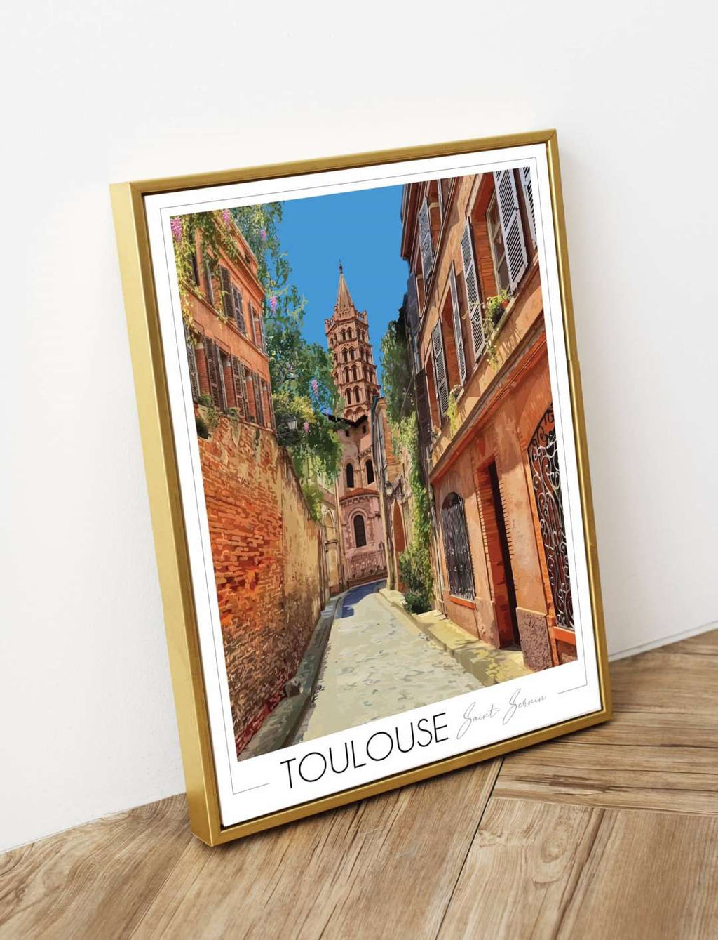 Affiche de Toulouse Basilique Saint-Sernin