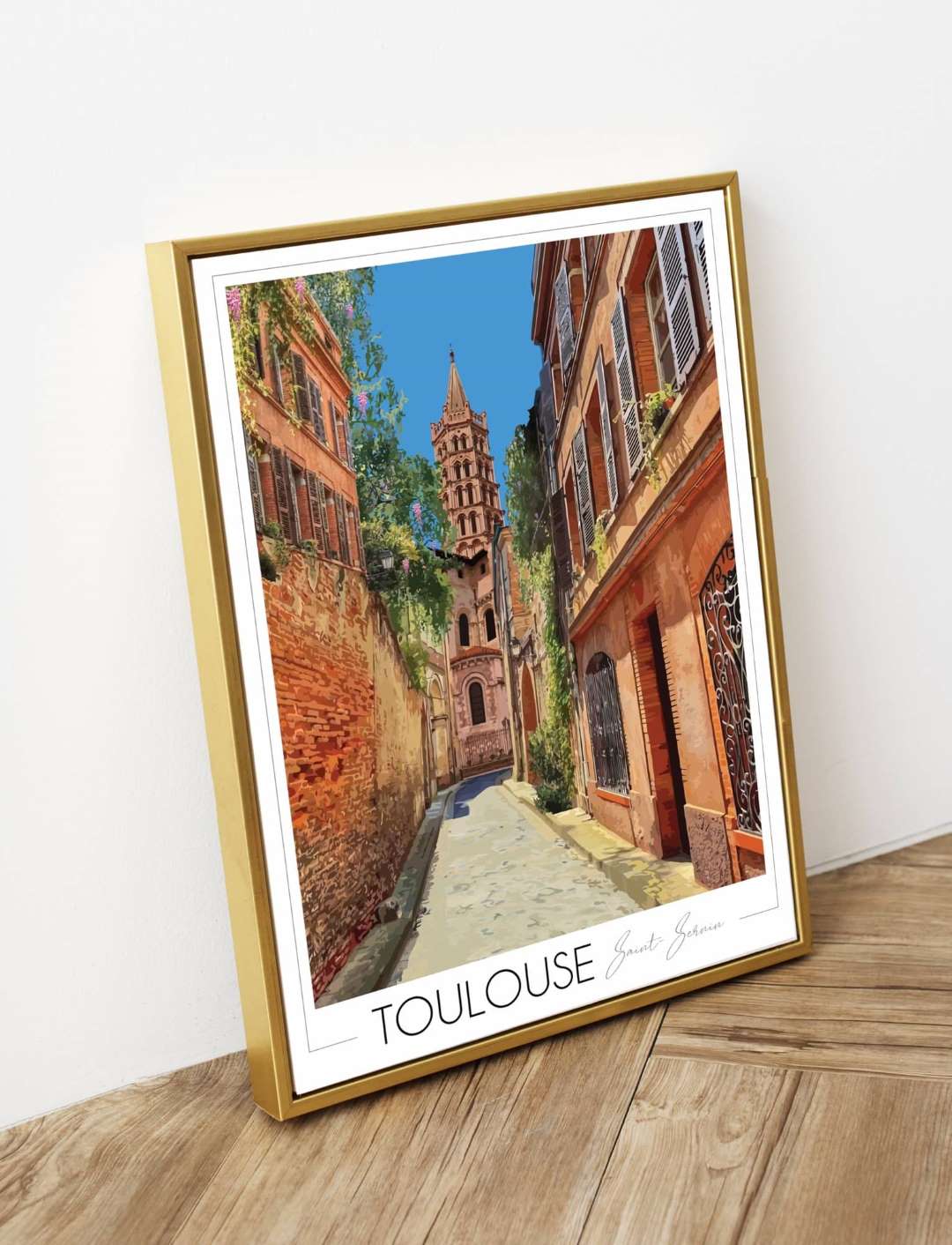 Affiche de Toulouse Basilique Saint-Sernin