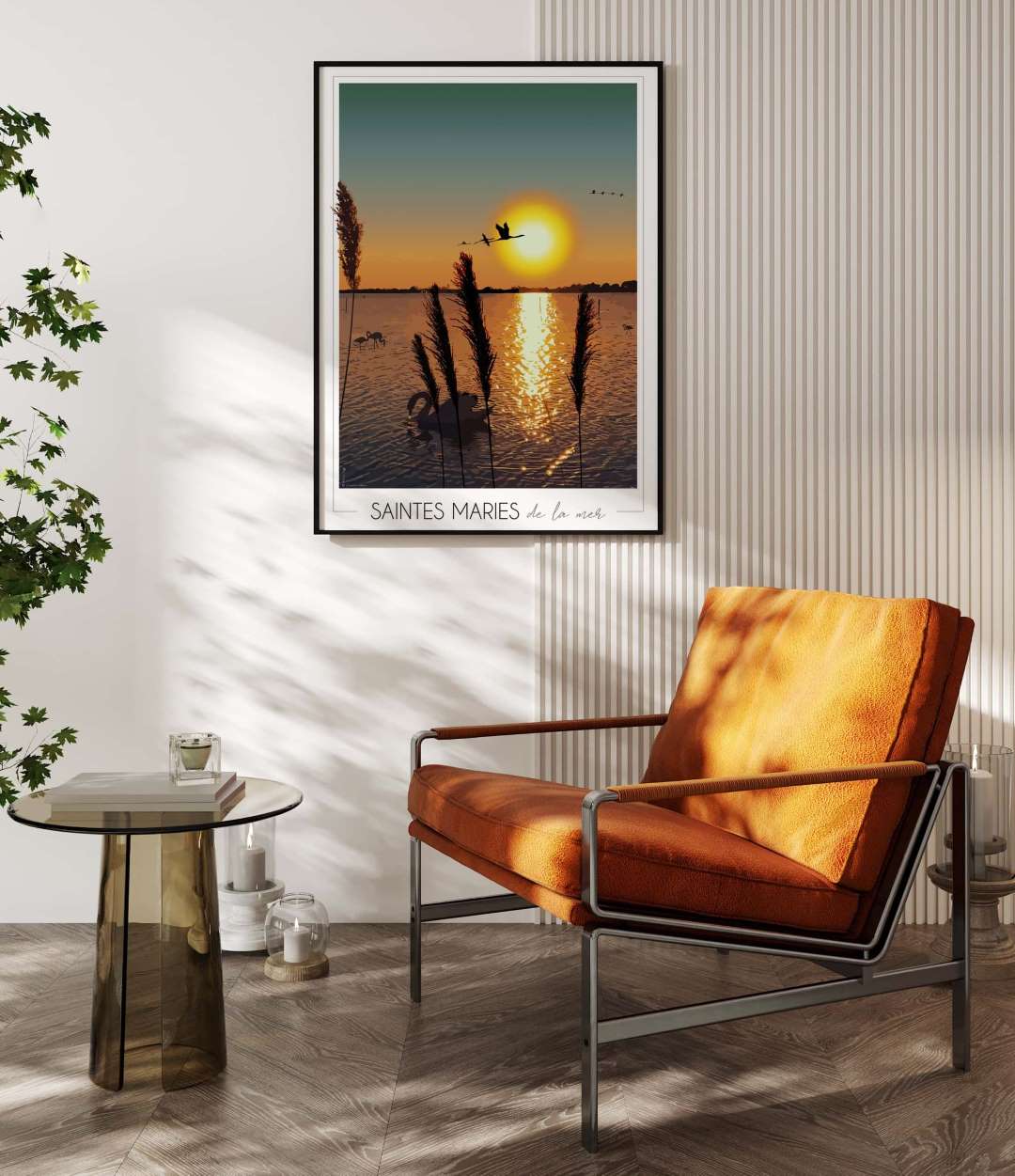 Affiche Camargue Saintes-Maries-de-la-mer