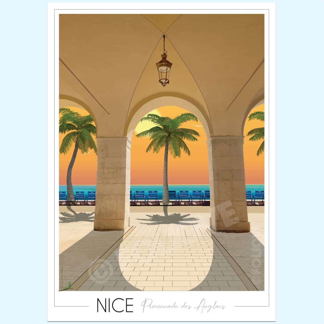 Affiche Nice - Promenade des anglais