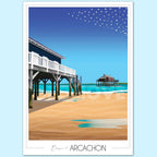Affiche Cabanes tchanquées - Arcachon