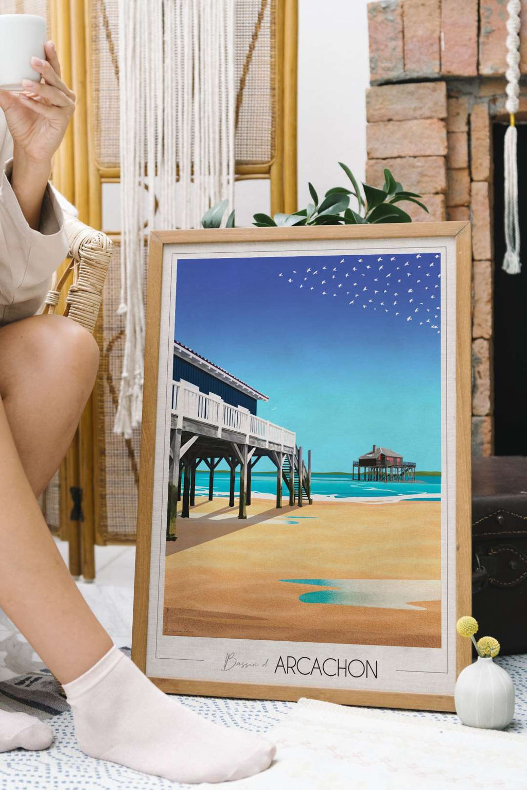 Affiche Cabanes tchanquées - Arcachon