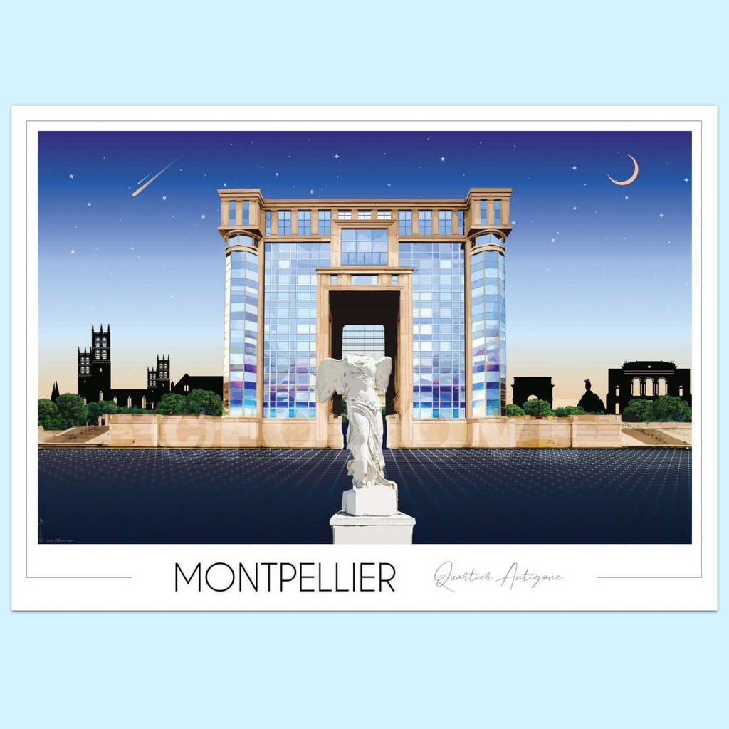 Affiche Montpellier Antigone