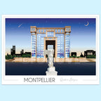 Affiche Montpellier Antigone