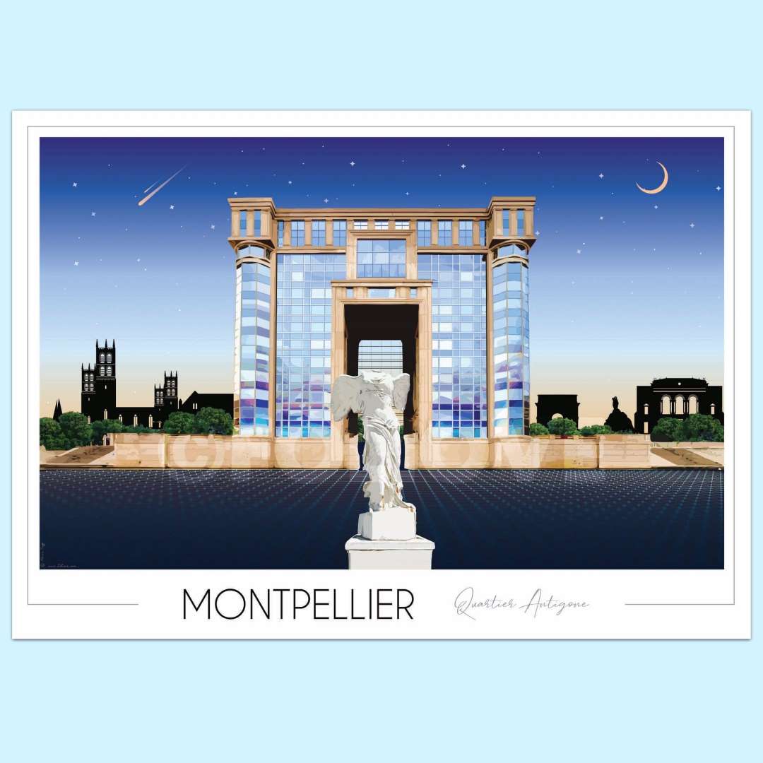 Affiche Montpellier Antigone