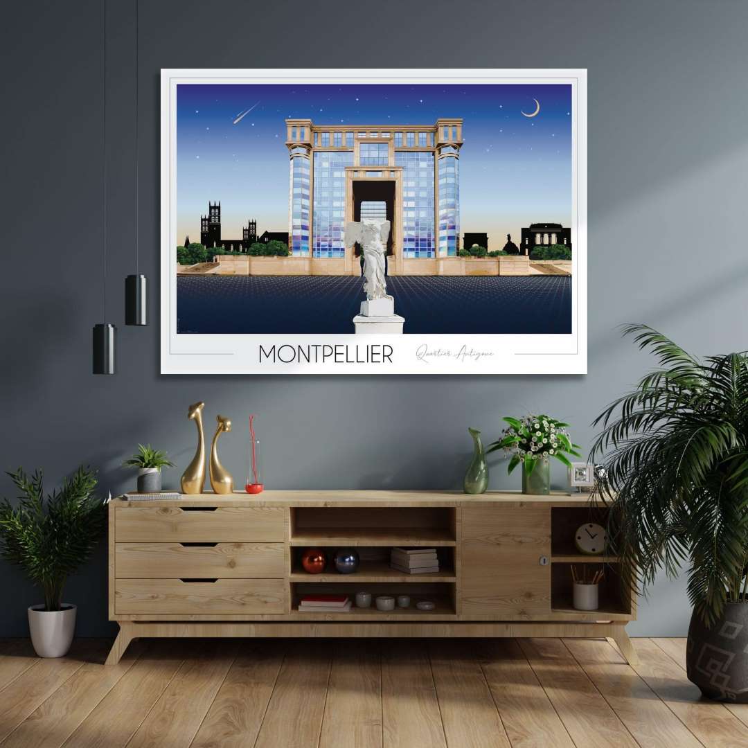 Affiche Montpellier Antigone