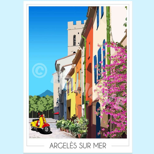 Affiche Argelès sur Mer village