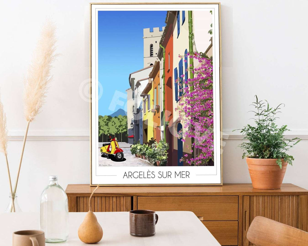 Affiche Argelès sur Mer village