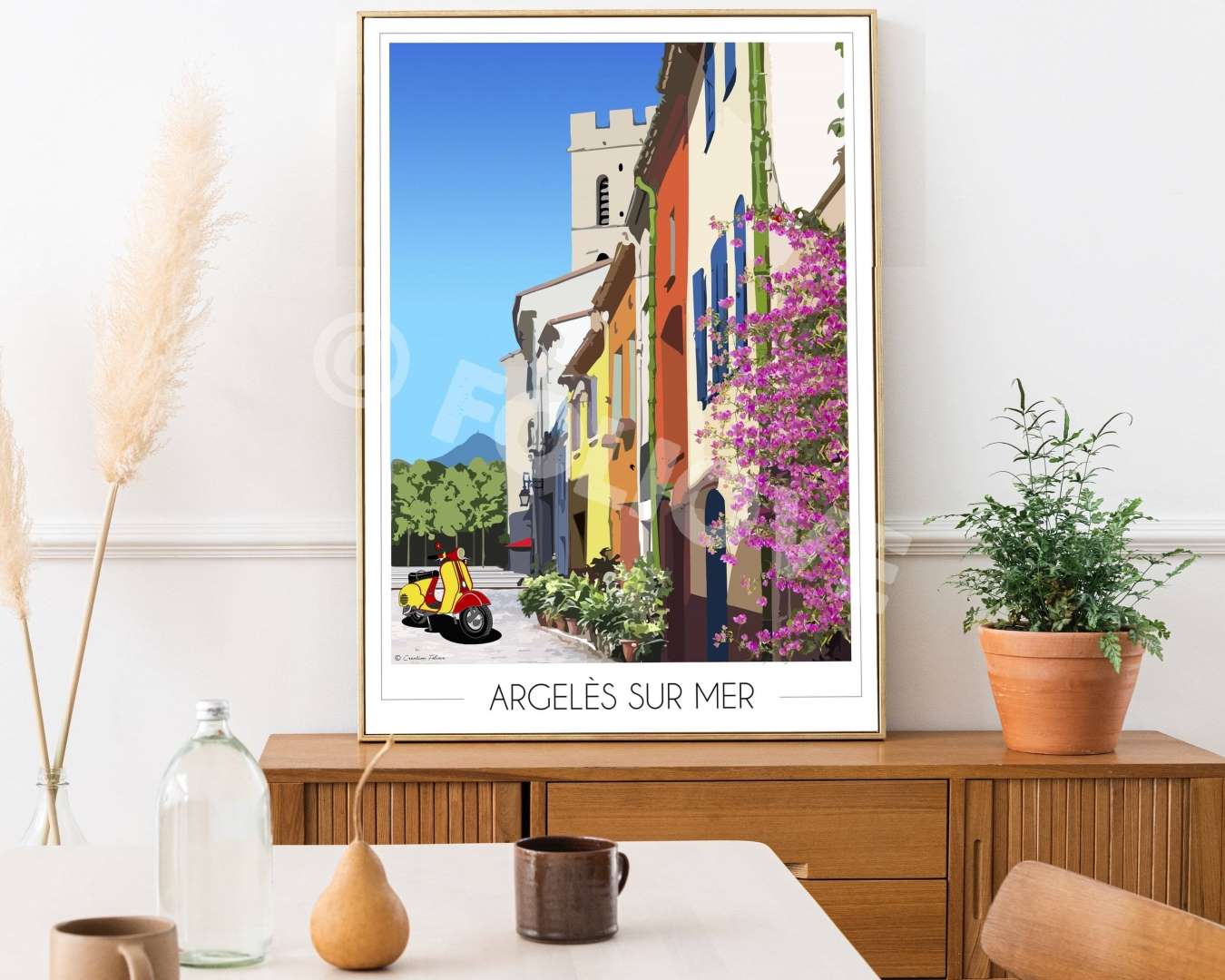 Affiche Argelès sur Mer village