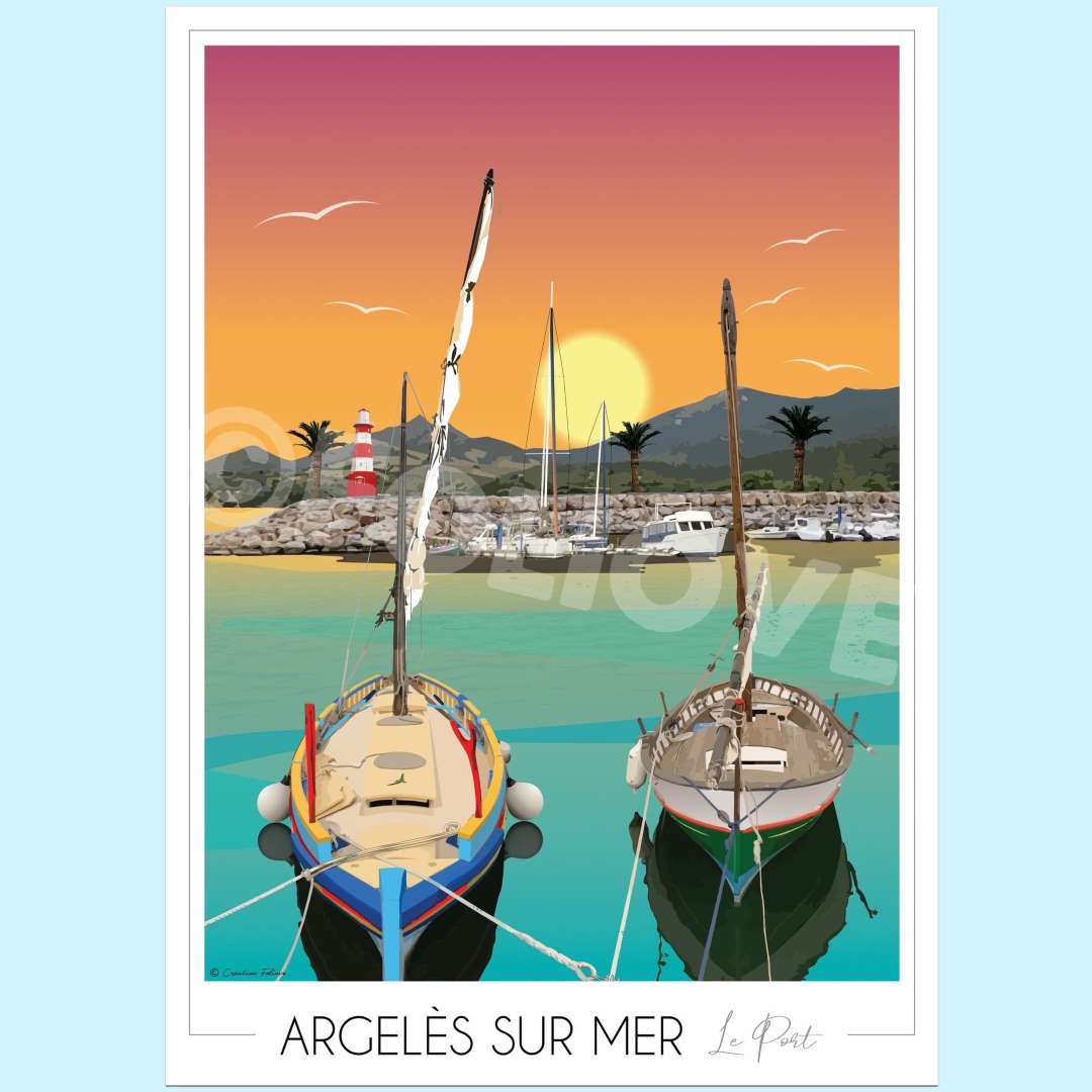 Affiche Argelès sur Mer Port
