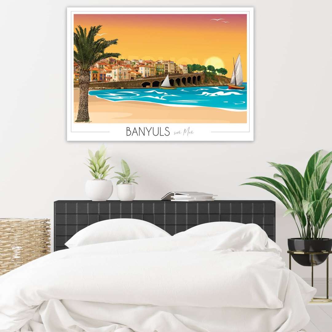 Affiche Banyuls sur Mer arcades