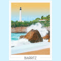Affiche Phare de Biarritz