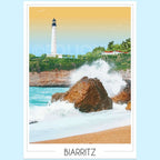 Affiche Phare de Biarritz