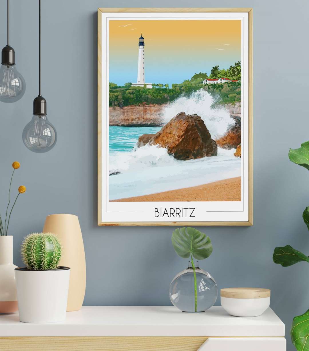 Affiche Phare de Biarritz