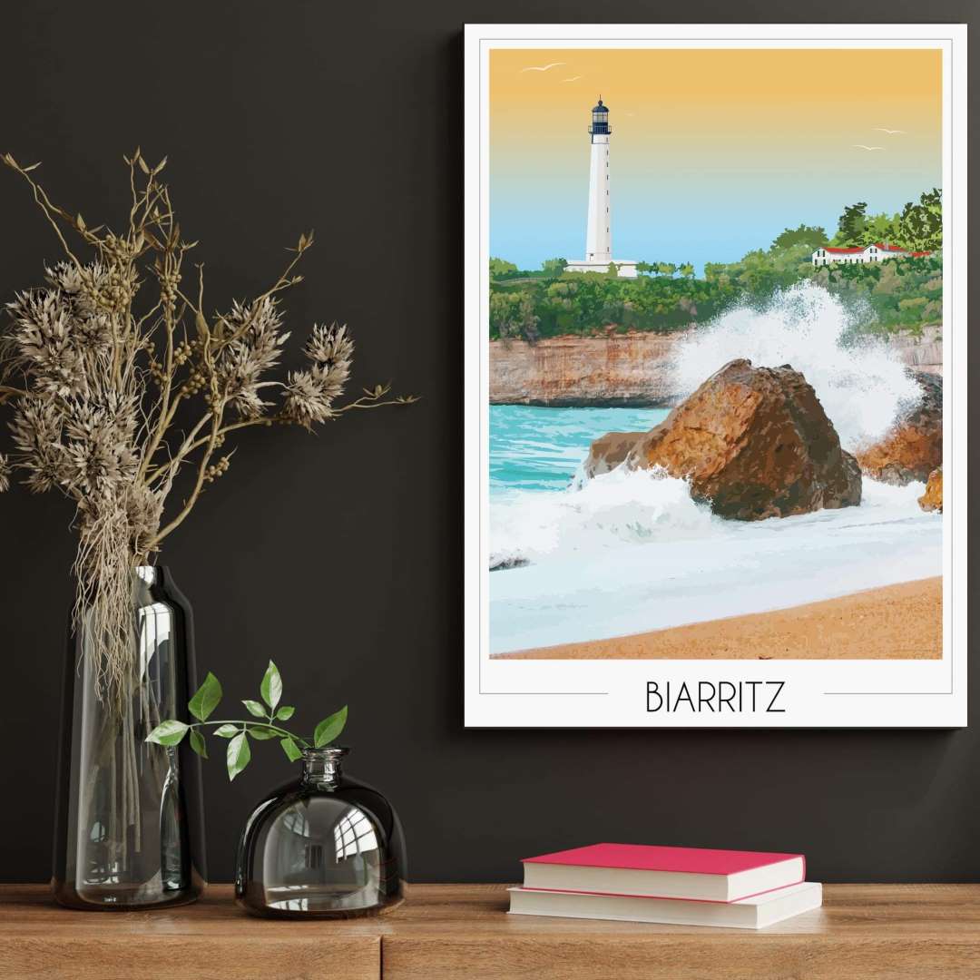 Affiche Phare de Biarritz