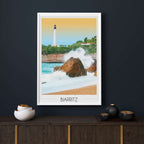 Affiche Phare de Biarritz